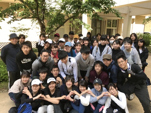旭川荘春の清掃活動に参加しました(^^)v