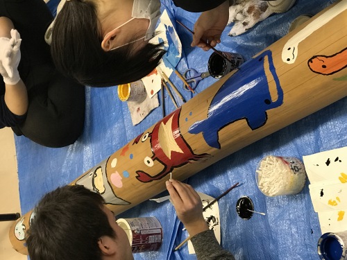 トーテムポール製作！！