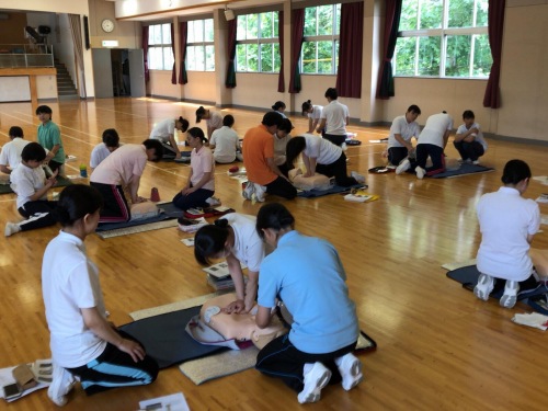 「災害看護学」での演習！