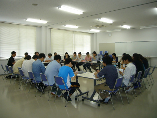 後期実習の報告会　一日目