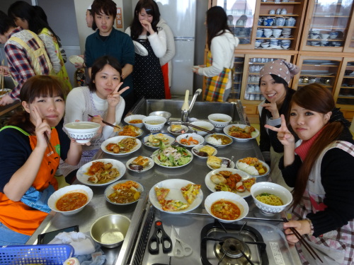 『調理実習♪　ビュッフェ形式♪』